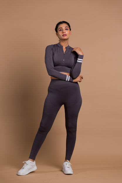 Full Sleeve Top with zip and Pant